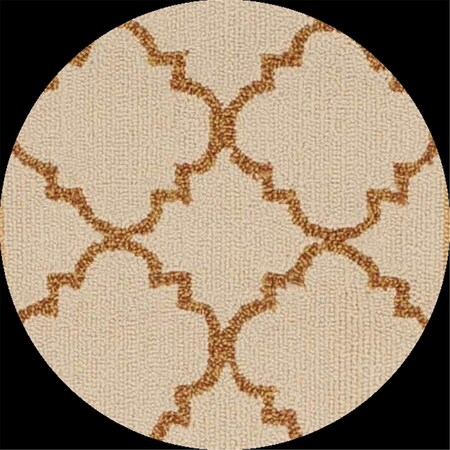 Safavieh 6 x 6 ft. Easy Care Modern Hooked Round Rug; Ivory & Black ECR203Z-6R